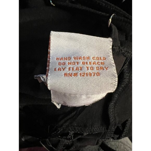 A Celine by Flying Tomato Large Black Dress Hi Lo Sleeveless Goth Evening Out - Picture 10 of 10